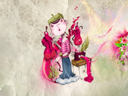 Charactor Illustrator Design Wallpaper Series 13p