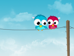 Girls like the wallpaper