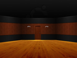 The inside walls of the theme wallpaper